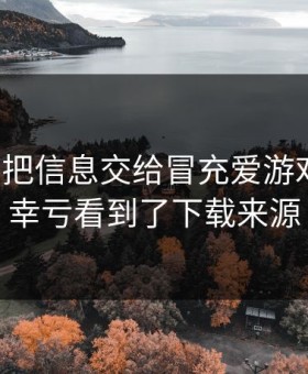 我差点把信息交给冒充爱游戏的人，幸亏看到了下载来源
