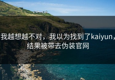 我越想越不对，我以为找到了kaiyun，结果被带去伪装官网